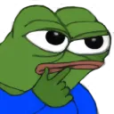 Pepo Think PepoThink Discord Emoji
