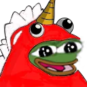 PepeRedUnicorn Discord Emoji