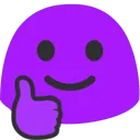 thumbsupblobpurple