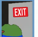 Pepe Exit pepe_exit Discord Emoji