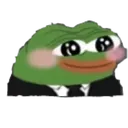 PepeBlushSuit Discord Emoji