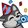 Wolf Party Discord Emoji