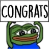 Pepe Congrats Discord Emoji