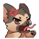 Wolfy Angry Discord Emoji
