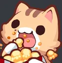 Cat Eating Popcorn Discord Emoji