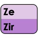 PronounBadgeZeZir Discord emoji