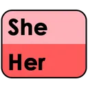 PronounBadgeSheHer Discord Emoji