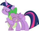 twilight_sparkle_and_spike_by_si Discord emoji