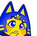 ankha_think Discord emoji
