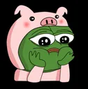 PiggySadPepe_PepetheFrogMemeonME Discord Emoji