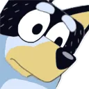 Bandit from the kids&#39; show Bluey looking concerned.