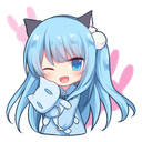 neko_hello Discord emoji