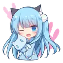 neko_hello Discord Emoji