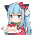 neko_birthday Discord emoji