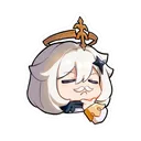 Paimon Think PaimonThink Discord Emoji