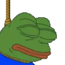 Pepe Hanging Discord Emoji