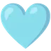 Light Blue Heart Discord Emoji
