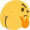 emojiassthinking Discord emoji