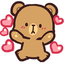 MHSC_MochaBearHeart Discord emoji