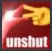 unshut