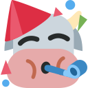 partying_cow Discord emoji