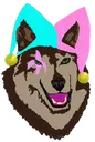 jesterwolfemojibluepinktr Discord Emoji