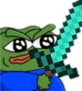 PepeAttackDiamondSword Discord Emoji