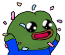 pepe_celebrateconfetti custom emote | AdVenture Communist