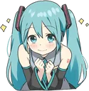 Mikuwaiting Discord Emoji