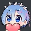 Rem Heart Discord Emoji