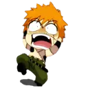 SS_Ichigo_Scared Discord Emoji