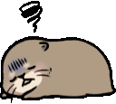 Gif Otter Tired Flop Discord Emoji