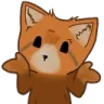 3821 Redpanda Shrug Discord Emoji