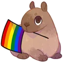 CapyprideRainbow