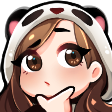 panda_girl_think Discord emoji