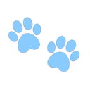 blue_paw_prints Discord emoji