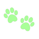 green_paw_prints Discord emoji