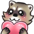 RaccoonLove Discord emoji
