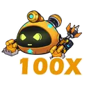 100X