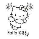 hellokittyblacklogo Discord Emoji