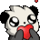Panda Love Animated Discord Emoji