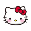 Hellokitty Flushed Discord Emoji