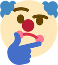 clown_think Discord emoji
