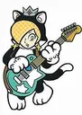 Cat Rosalina Guitar Discord Emoji