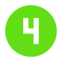 numeric4circlelightgreenaccent4 Discord emoji