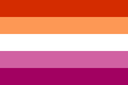Orange_and_Pink_Lesbian_flag Discord emoji