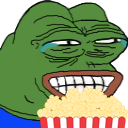 Pepe_popcorn_laugh Discord emoji