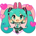 3379 Mikuluv Discord Emoji