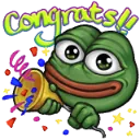 Pepe Congrats Discord Emoji