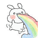 pukingRainbowHappyExcited Discord Emoji